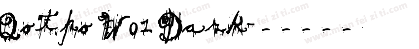 Qotho W01 Dark字体转换